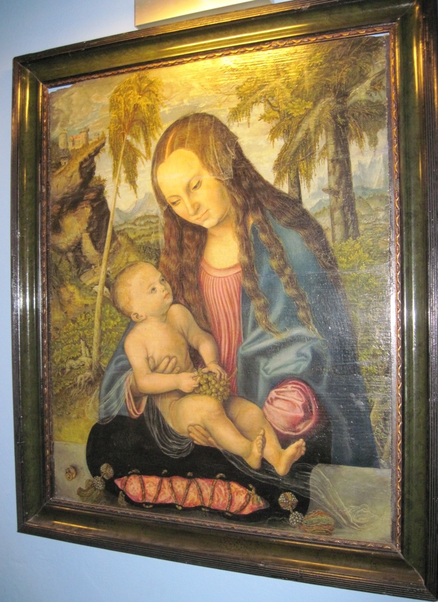 Madonna con il Bambino in un campo di betulle  di Lucas Cranach il Vecchio